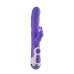 Фиолетовый вибратор с клиторальным стимулятором INSTYLE DUO VIBRATOR 5.5INCH - 14 см.