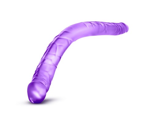 Фиолетовый двусторонний фаллоимитатор B Yours 16  Double Dildo - 40,6 см.