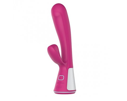 Розовый интерактивный вибратор Kiiroo Ohmibod Fuse - 18 см.