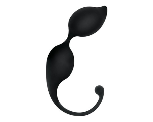 Чёрные вагинальные шарики TRIGGER SILICONE BLACKY