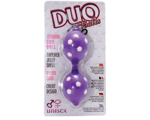 Фиолетовые вагинальные шарики DUO BALLS