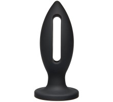 Чёрная анальная пробка Kink Wet Works Lube Luge Premium Silicone Plug 6  - 15,2 см.