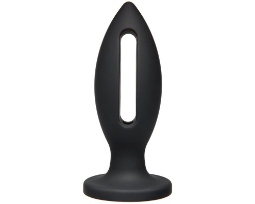 Чёрная анальная пробка Kink Wet Works Lube Luge Premium Silicone Plug 6  - 15,2 см.