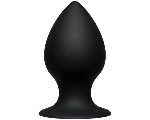 Чёрная анальная пробка Kink Ace Silicone Plug 4  - 10,16 см.