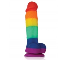 Радужный фаллоимитатор Colours Pride Edition 5  Dildo - 17,8 см.