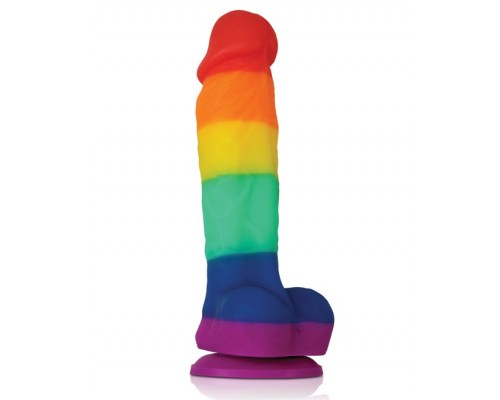 Радужный фаллоимитатор Colours Pride Edition 5  Dildo - 17,8 см.