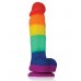 Радужный фаллоимитатор Colours Pride Edition 5  Dildo - 17,8 см.