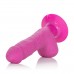 Розовый вибратор Shower Stud Ballsy Dong на присоске - 12,75 см.