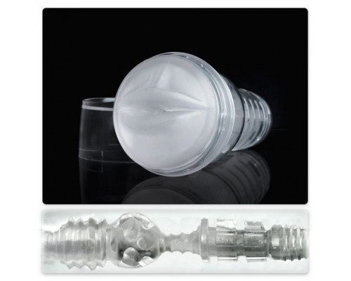 Прозрачный мастурбатор-ротик Fleshlight - Ice Mouth Crystal