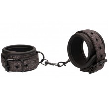 Серые наручники Elegant Hand Cuffs на карабинах