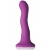 Фиолетовый изогнутый фаллоимитатор Colours Wave 6  Dildo - 19 см.