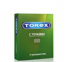 Текстурированные презервативы Torex  С точками  - 3 шт.