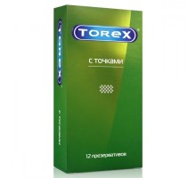 Текстурированные презервативы Torex  С точками  - 12 шт.