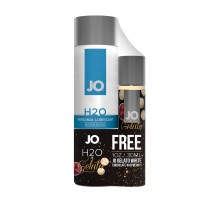 Набор лубрикантов JO на водной основе: H2O Personal Lubricant (120 мл.) и Gelato White Chocolate Raspberry Truffle (30 мл.)