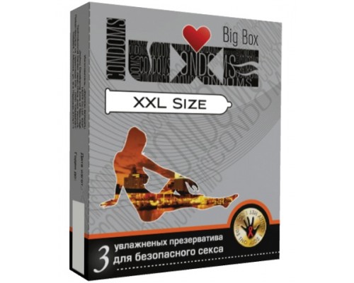 Презервативы большого размера LUXE Big Box XXL size - 3 шт.