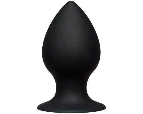 Малая чёрная анальная пробка Kink Ace Silicone Plug 3  - 8,26 см.