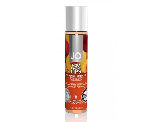 Лубрикант с ароматом персика JO Flavored Peachy Lips - 30 мл.