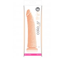 Телесный фаллоимитатор Colours Pleasures Thick 8  Dildo - 20 см.