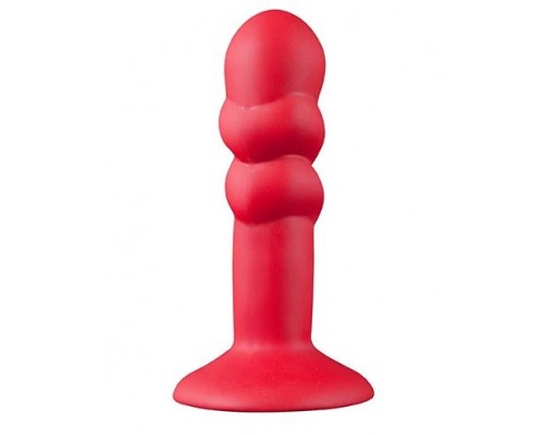 Красная анальная пробка SHOVE UP 5INCH SILICONE BUTT PLUG RED - 12,7 см.