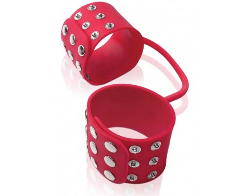 Силиконовые наручники SILICONE CUFFS RED