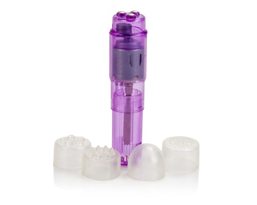 Стимулятор с насадками Dr. Laura Berman Athena Waterproof Mini-Massager - 10 см.