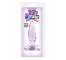 Фиолетовая анальная мини-пробка Jelly Rancher Pleasure Plug Mini - 8,1 см.