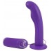 Фиолетовый вибратор с присоской Silicone Purple Vibe - 17,5 см.