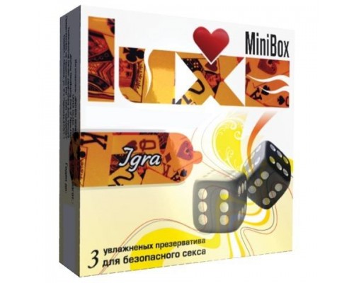 Презервативы Luxe Mini Box  Игра  - 3 шт.