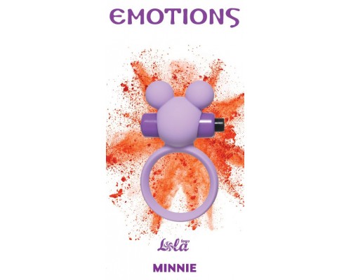 Сиреневое эрекционное виброколечко Emotions Minnie