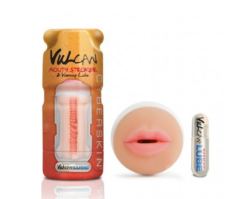 Мастурбатор-ротик Cyberskin Vulcan Mouth Stroker with Warming Lube