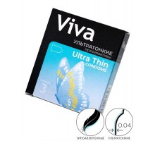 Ультратонкие презервативы VIVA Ultra Thin - 3 шт.