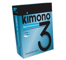 Текстурированные презервативы KIMONO - 3 шт. 