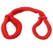 Красные верёвочные оковы на руки или ноги Silk Rope Love Cuffs