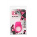 Розовое эрекционное кольцо с щеточкой LIT-UP SILICONE STIMU RING 5