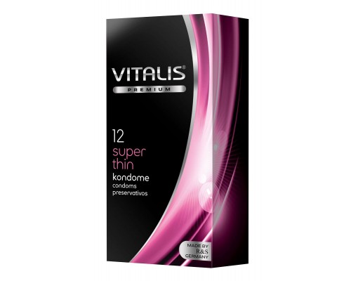 Ультратонкие презервативы VITALIS PREMIUM super thin - 12 шт.