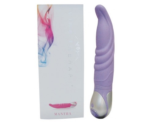 Фиолетовый вибратор Mantra из серии VIBE THERAPY - 19 см.