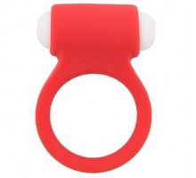 Красное эрекционное виброкольцо LIT-UP SILICONE STIMU RING 3 RED