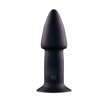 Черный анальный вибратор 5INCH RECHARGEABLE BUTTPLUG - 12,7 см.