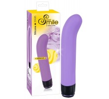 Фиолетовый вибратор G-точки Smile Genius - 20 см.