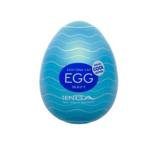 Мастурбатор-яйцо с охлаждающей смазкой EGG Wavy Cool