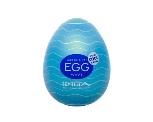 Мастурбатор-яйцо с охлаждающей смазкой EGG Wavy Cool