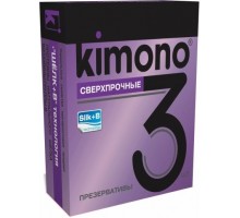 Сверхпрочные презервативы KIMONO - 3 шт.