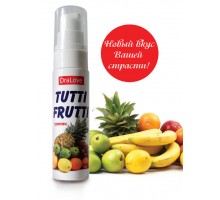 Гель-смазка Tutti-frutti со вкусом тропических фруктов - 30 гр.