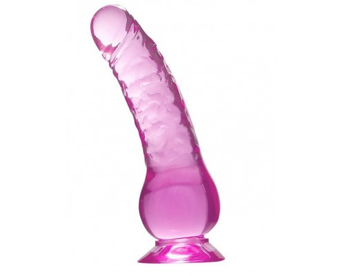 Фиолетовый фаллоимитатор QUARTZ VIOLET 7INCH PVC DONG - 17,8 см.