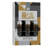 Подарочный набор вкусовых лубрикантов Tri-Me Triple Pack Gelato