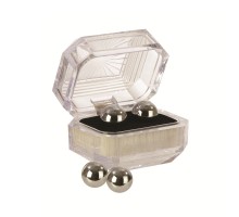 Серебристые вагинальные шарики Silver Balls In Presentation Box