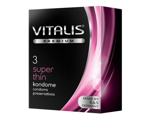 Ультратонкие презервативы VITALIS PREMIUM super thin - 3 шт.