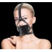 Чёрный кожаный кляп Leather Mouth Gag