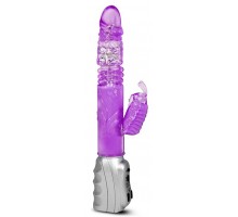 Фиолетовый вибромассажер Butterfly Stroker - 29,8 см.