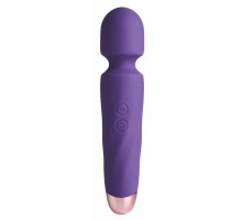 Фиолетовый вибромассажер Smooth Operator Rechargeable Wand - 19,5 см.